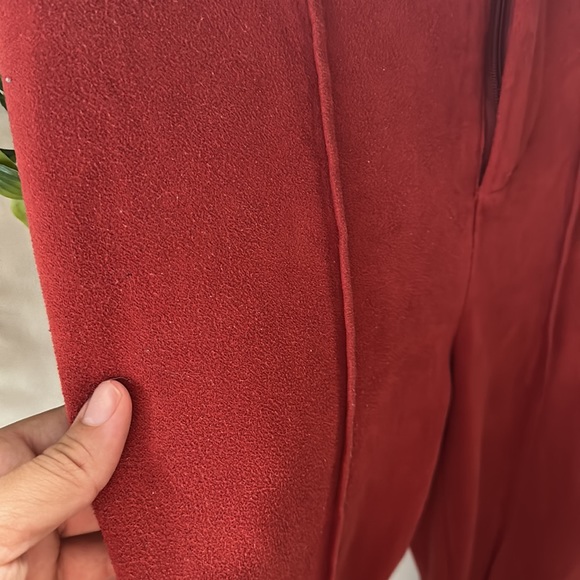 Vintage Faux Suede Flare Pants - Picture 2 of 2